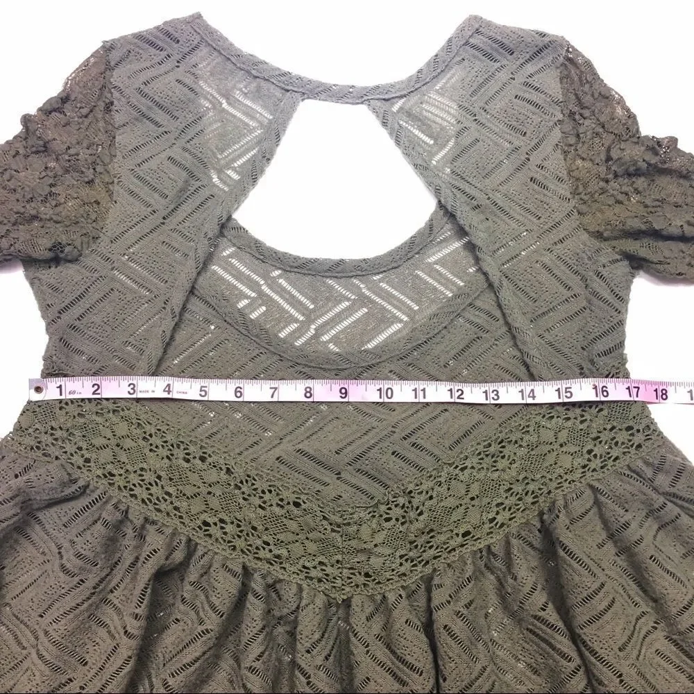 Free People Gracie Lace Crochet Babydoll…